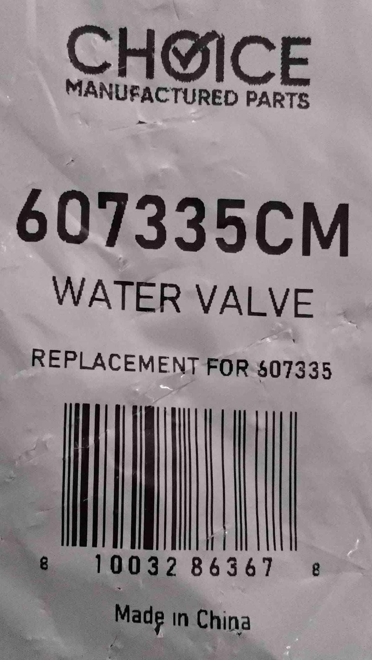 Choice 607335CM Replaces OEM Bosch 00607335 Dishwasher Inlet Valve