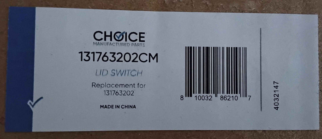 Choice 131763202CM Replaces Frigidaire 131763256 Washer Door Lock & Switch Assembly