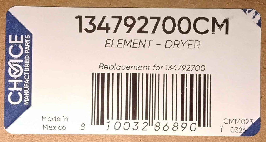 Choice 134792700CM Replaces Frigidaire 134792700 Dryer Heating Element
