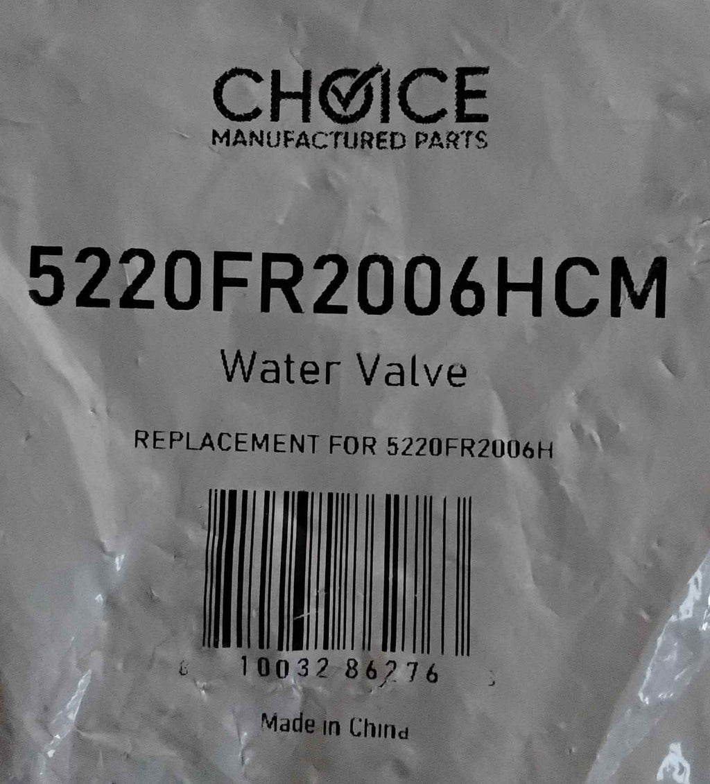 Choice 5220FR2006HCM Replaces LG 5220FR2006H Washer Hot Water Inlet Valve