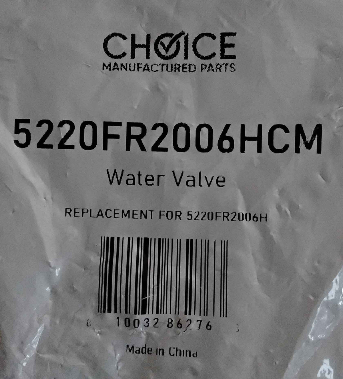 Choice 5220FR2006HCM Replaces LG 5220FR2006H Washer Hot Water Inlet Valve