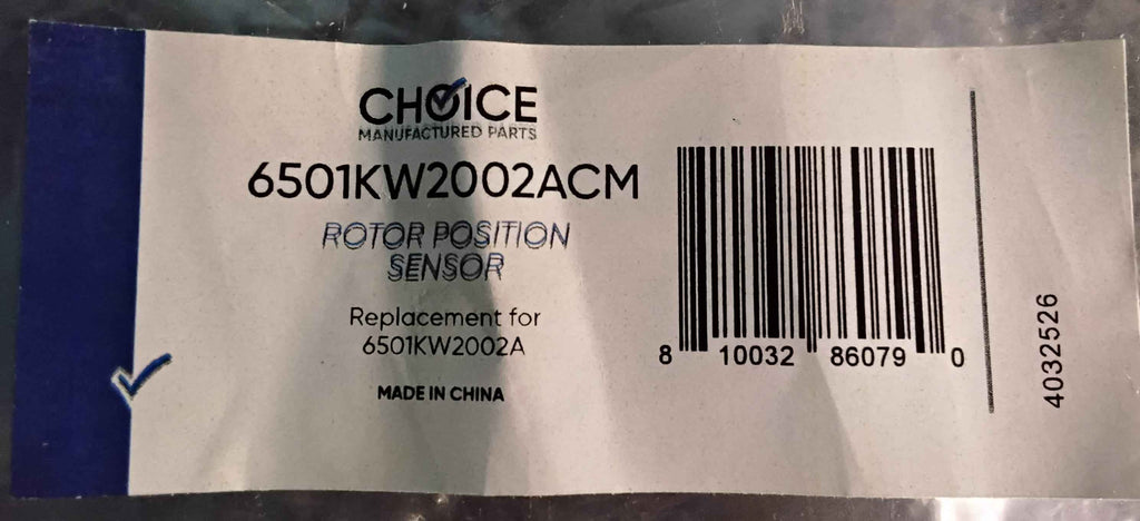 Choice 6501KW2002ACM Replaces LG 6501KW2002B Washer Rotor Position Sensor
