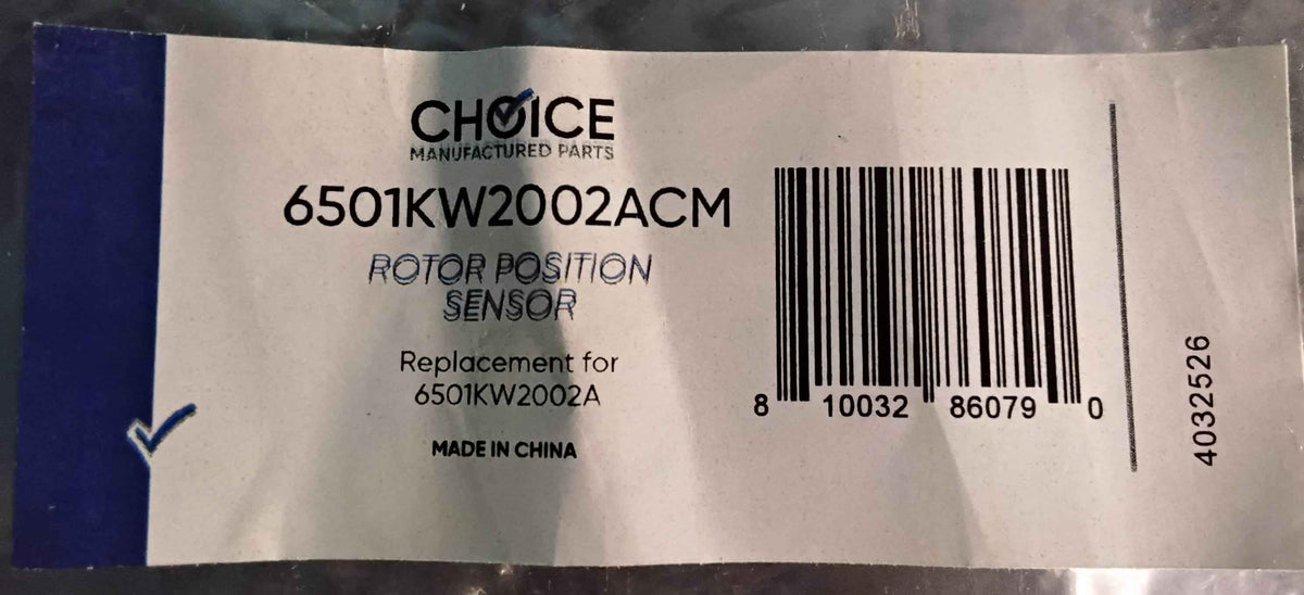 Choice 6501KW2002ACM Replaces LG 6501KW2002B Washer Rotor Position Sensor