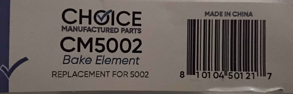 Choice CM5002 Replaces Frigidaire 318255006 Bake Element