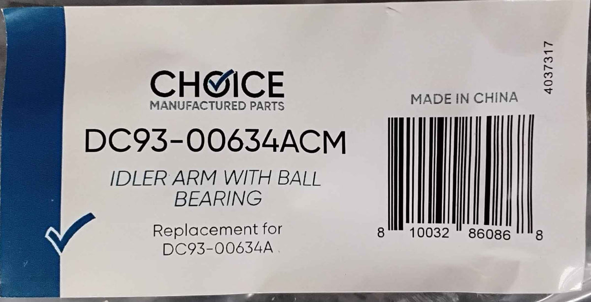Choice DC93-00634ACM Replaces Samsung DC93-00634A Dryer Idler Pulley
