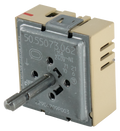 An aftermarket replacement for a Samsung DG44-01008A Range Surface Element Switch. It has a metal faceplate and shaft, with a beige square plastic body. 