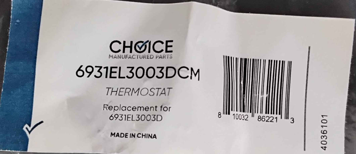 Choice 6931EL3003DCM Replaces 6931EL3003D LG Dryer Thermal Fuse