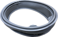 An image of an aftermarket substitute for a MDS47123602 LG Washer Door Gasket. It is grey, rubber, and circularly shaped. 