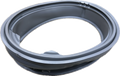 An aftermarket substitute for a MDS47123608 LG Washer Door Gasket Seal. It is a circular grey rubber door seal ring.