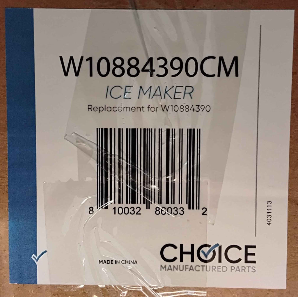 Choice W10884390CM Replaces Whirlpool W10884390 Icemaker Assembly