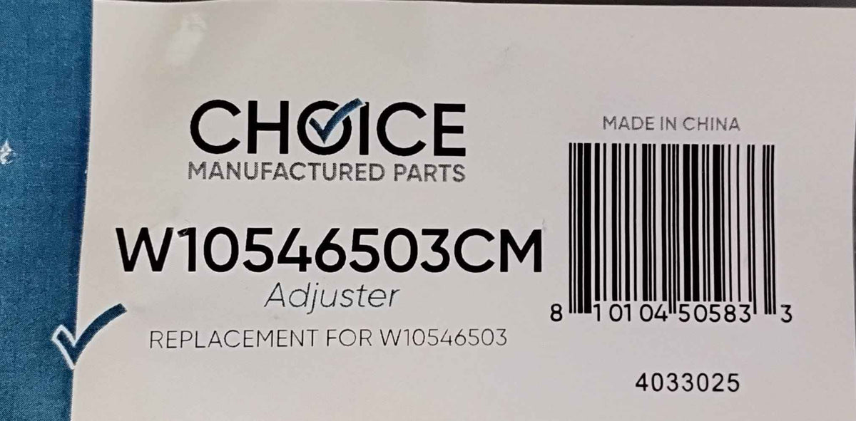 Choice W10546503CM replaces Whirlpool WPW10546503 Dishwasher Upper Rack Adjuster